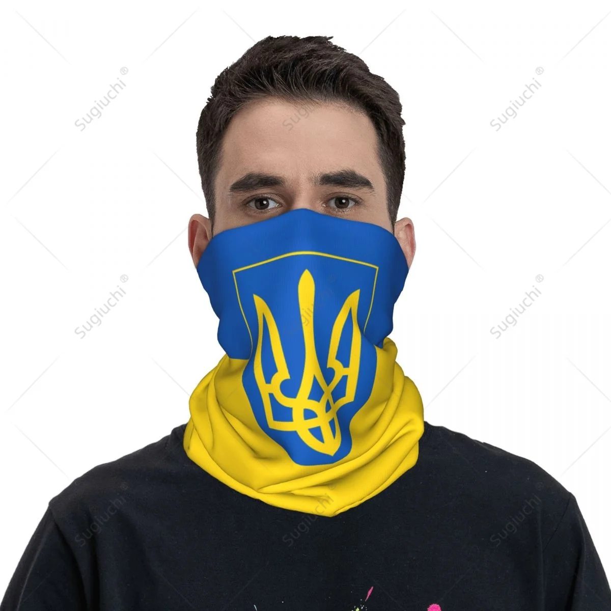 Unisex Ukraine Flag Neckerchief Scarf Neck Face Mask Scarves Neck Warmer Seamless Bandana Headwear Cycling Hiking