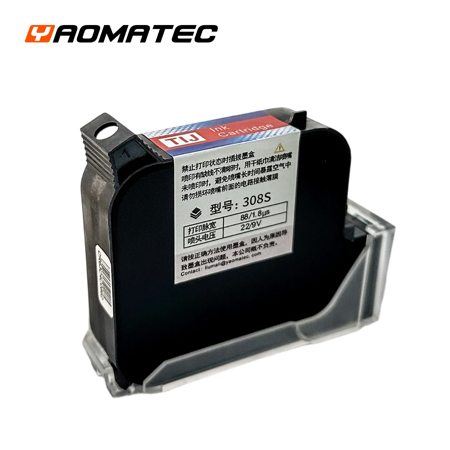 

Yaomatec 308S 25.4mm Eco Solvent-based Fast Dry Quick-drying Ink Cartridge for No Encrypted Handheld Inkjet Printer