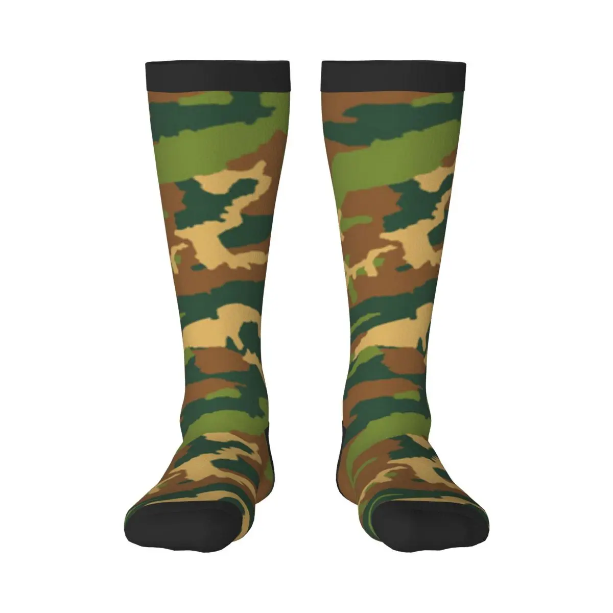 Casual Stockings Camouflage Abstract Pattern Knee Thigh High Long Socks