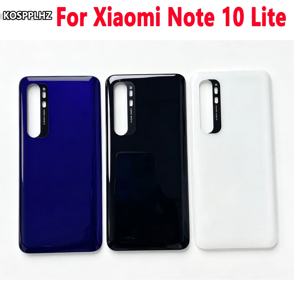 Rear Door For Xiaomi MI NOTE 10 LITE Battery Back Cover For Mi Note 10 Lite Back Glass Rear Housing Case Not Original