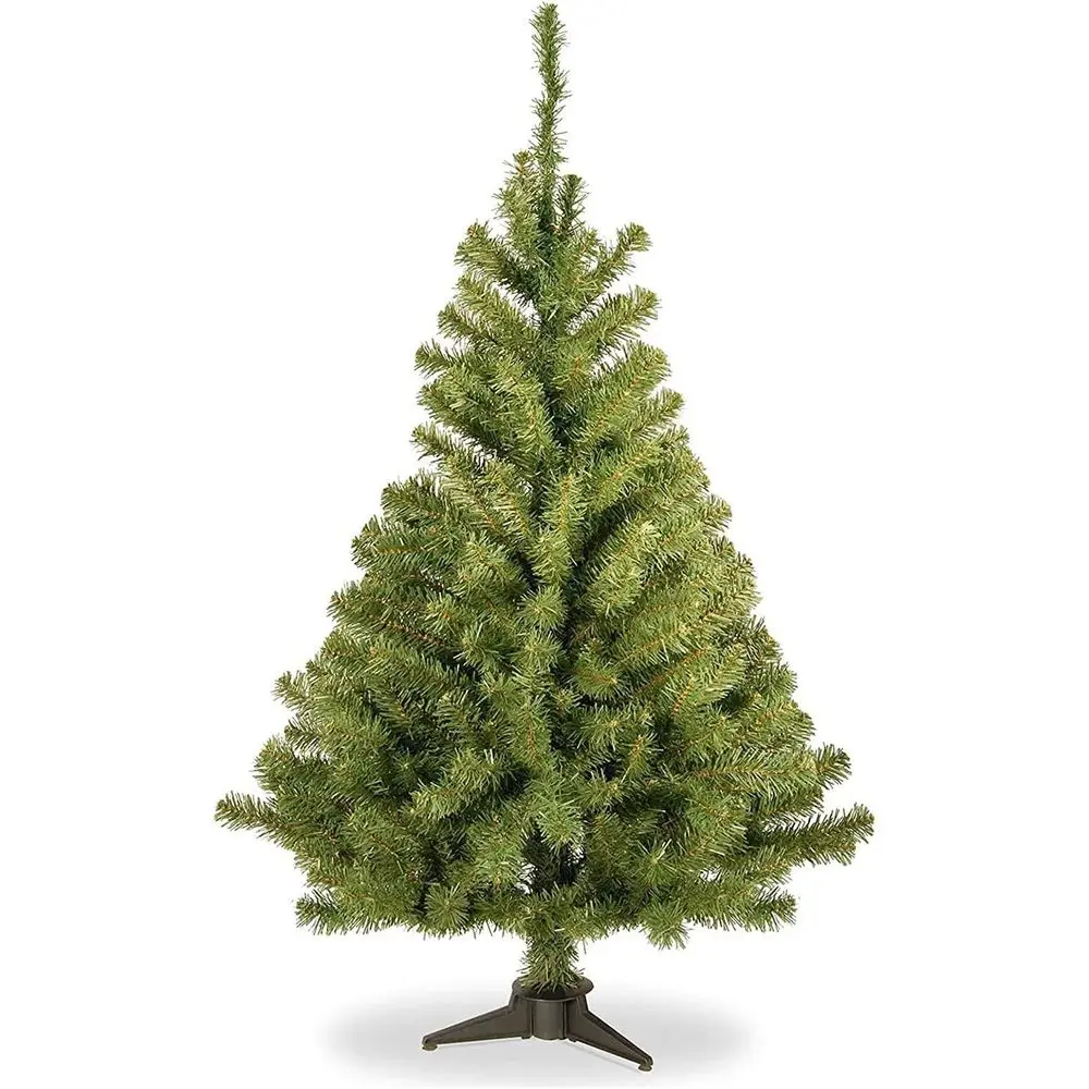 

4ft Unlit Mini Artificial Spruce Christmas Tree, 269 Tips, with Stand, Green