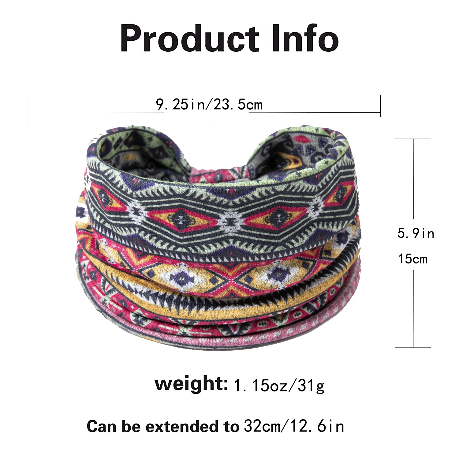 Head Bands Floral African Workout Head Wraps Yoga Sweatband Cotton Head Scarfs Bohemian Hair Accessories For Women Girls