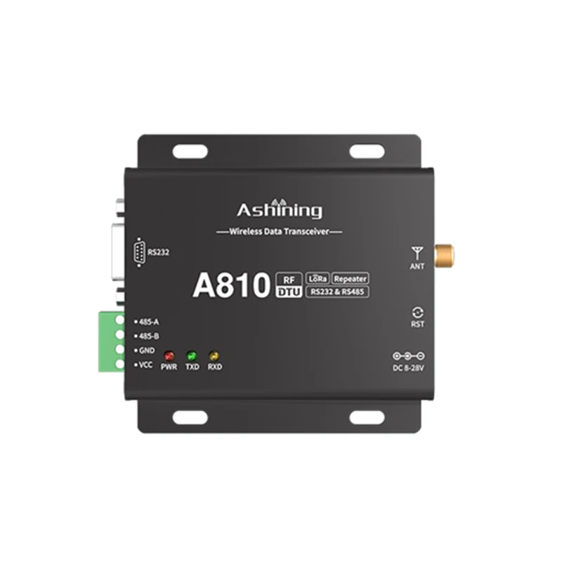 

A810-L400M21 433MHz RS232 RS485 Relay Networking LoRa Data Transmission Radio Frequency Wireless RF Module DTU Solar System