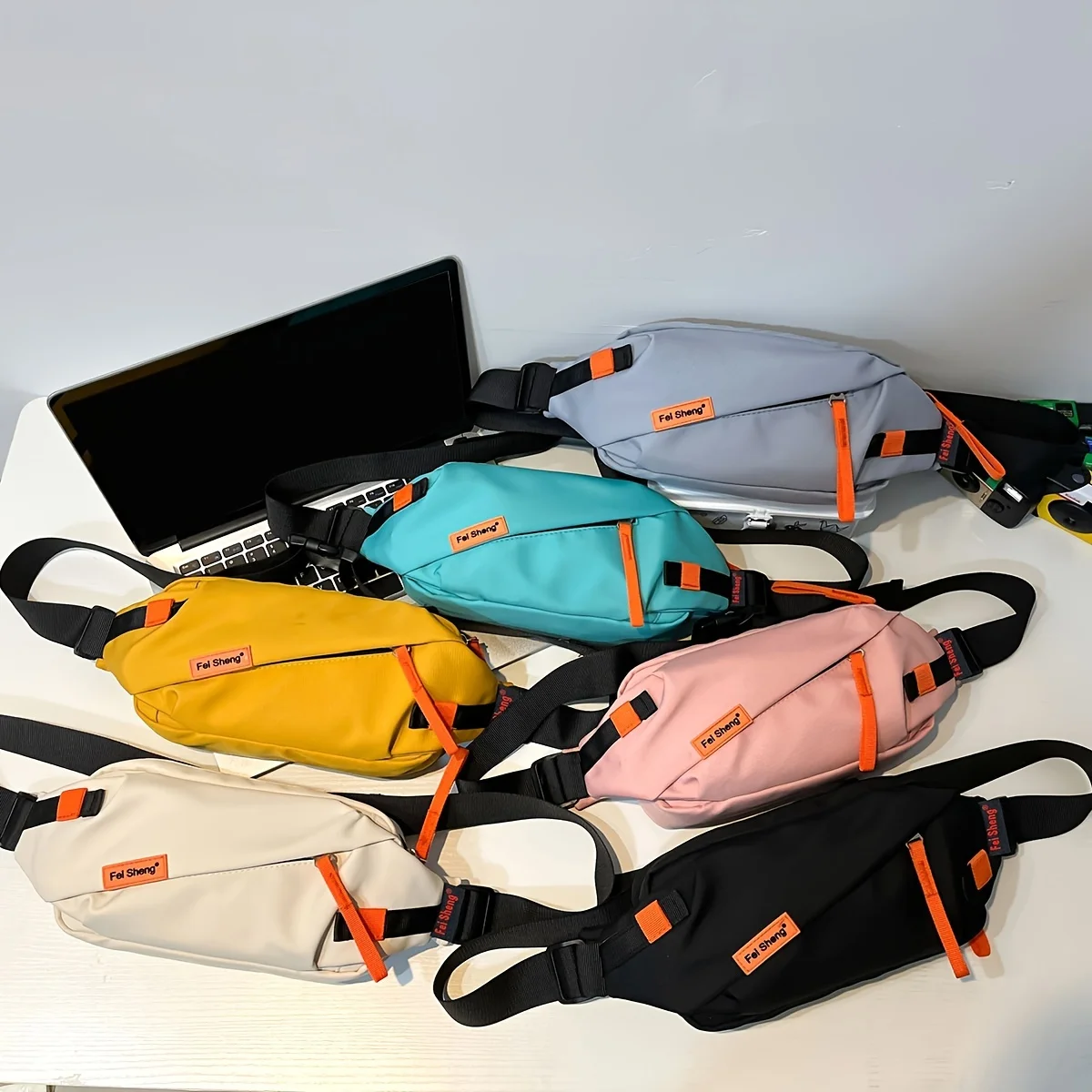 

Japanese Style Casual Sports Chest BagLarge-Capacity StreetwearMen's Women's Shoulder WaistBagTrendy All-Match Student TravelBag