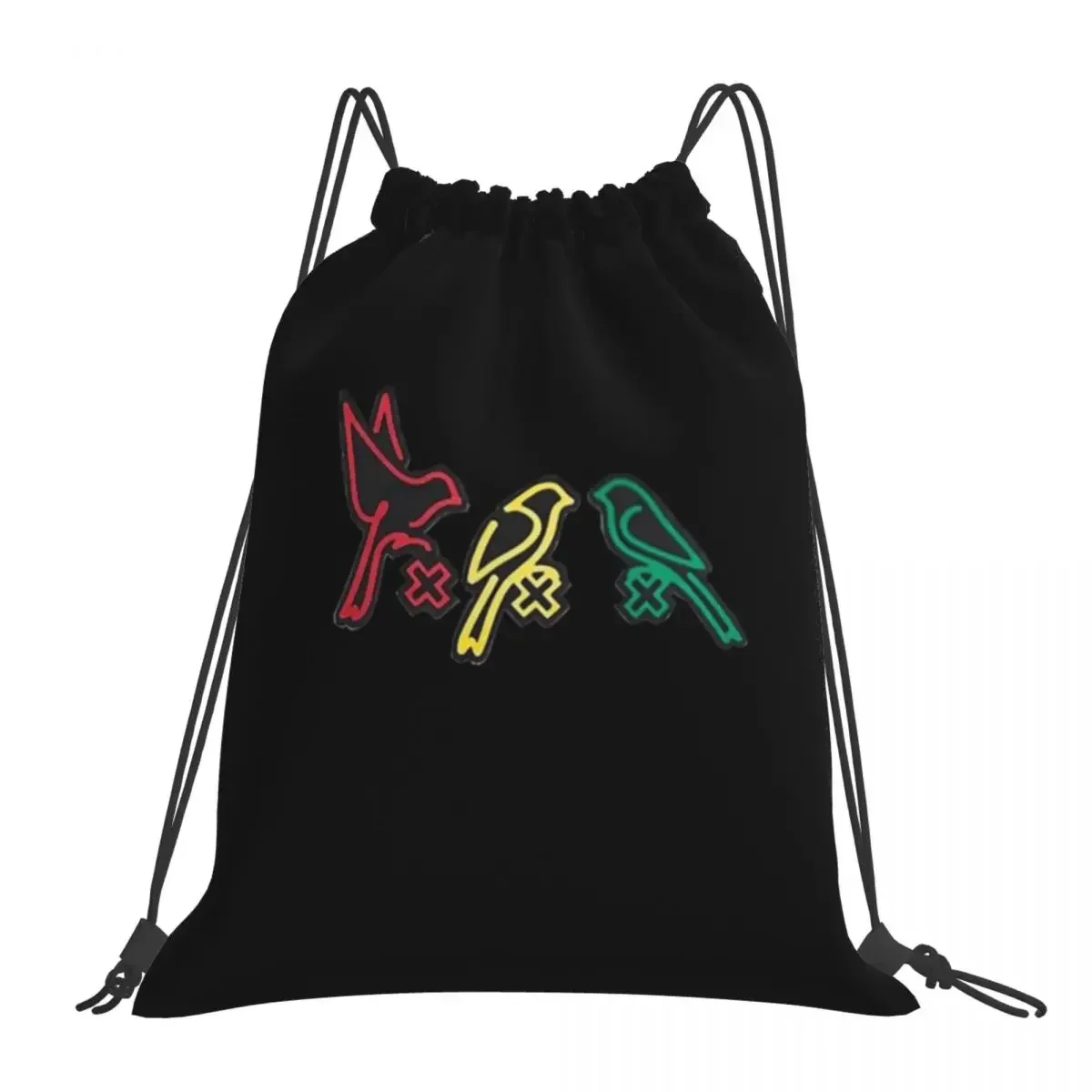 Bob Marley Ajax - Three Little Birds Floor Pillow Yuysnoofzil Backpacks Drawstring Bags Drawstring Bundle Pocket Sports BookBag