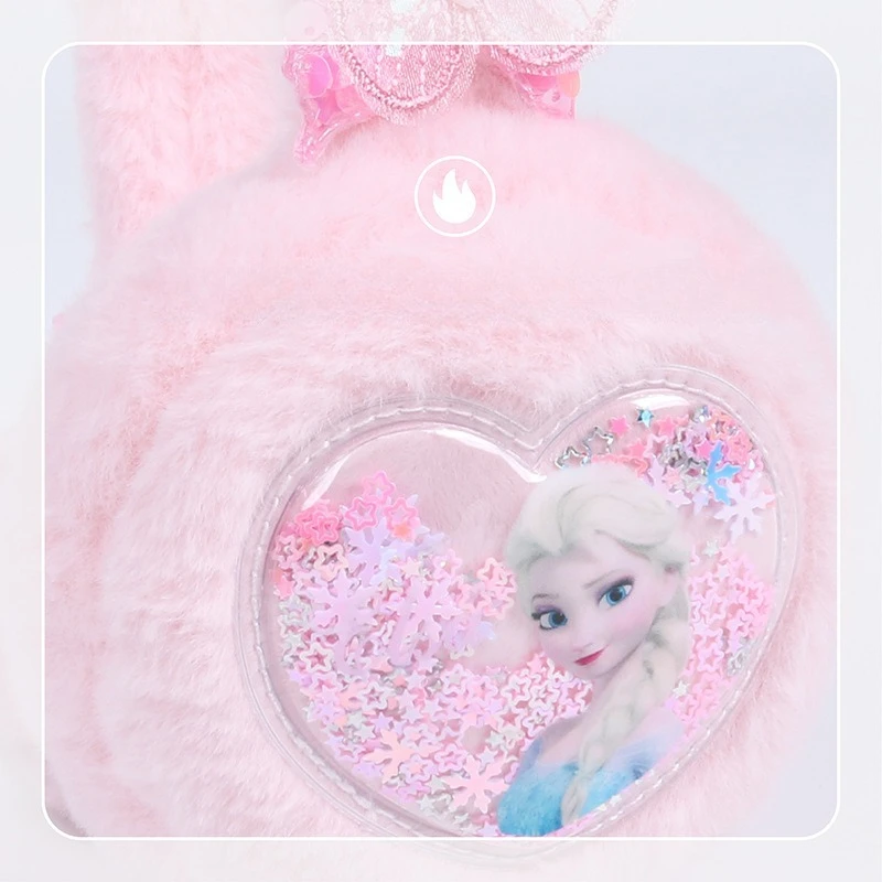 ディズニー アナと雪の女王 子供用耳当て 防寒 暖かい耳当て 女の子用 フリース耳当て 氷と雪をカバーする漫画耳