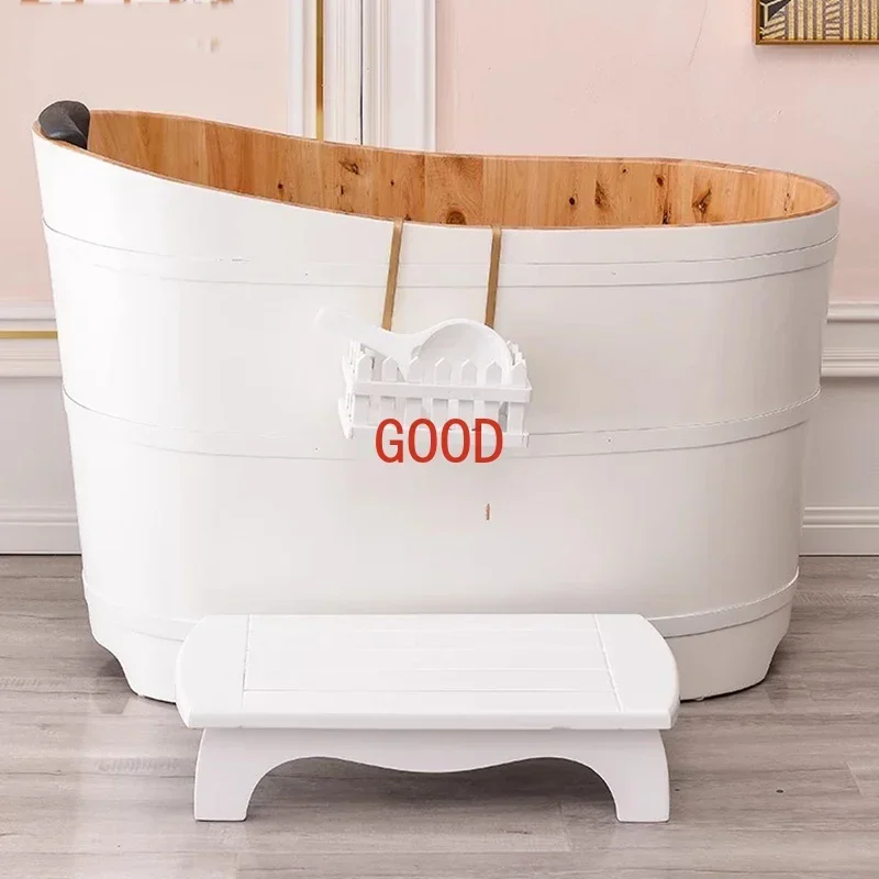 

Round Japanese Bath Bucket Spa Adults Cold Plunge Tub Portable Bidet Washing Tub Banheira Dobravel Household Merchandises GGY07