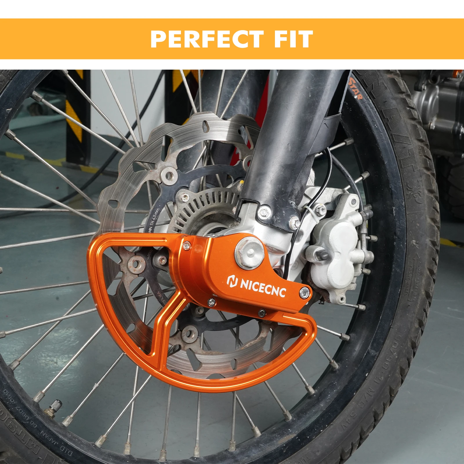 2016-2025 Für Husqvarna 701 Enduro Vorderer und Hinterer Bremsscheibenschutz KTM 690 Enduro R 2014-2025 GasGas 700 ES 2022 2023 2024 2025 – Detail 4