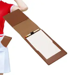 Golf Yardage Book Holder PU Leather Golf Scorecard Holder Golf Score Book Golf Pencil Journal & Log Book Golf Club Bag