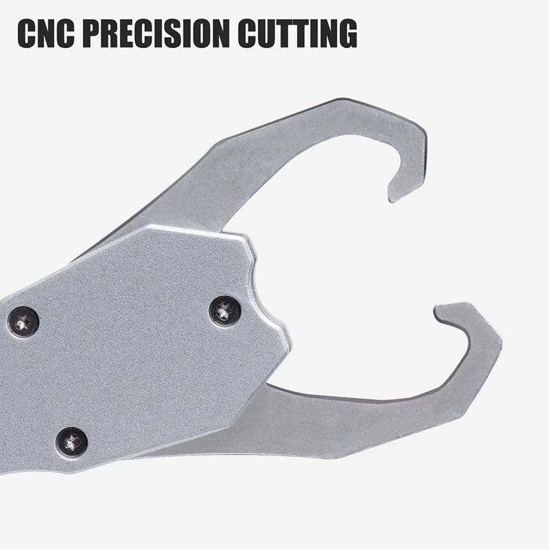 AC88 Fishing Grip Pliers, Aluminum Alloy Fish Control Pliers, 18kg Spring Scale, 360° Rotation Adjustable Grabber Tool,