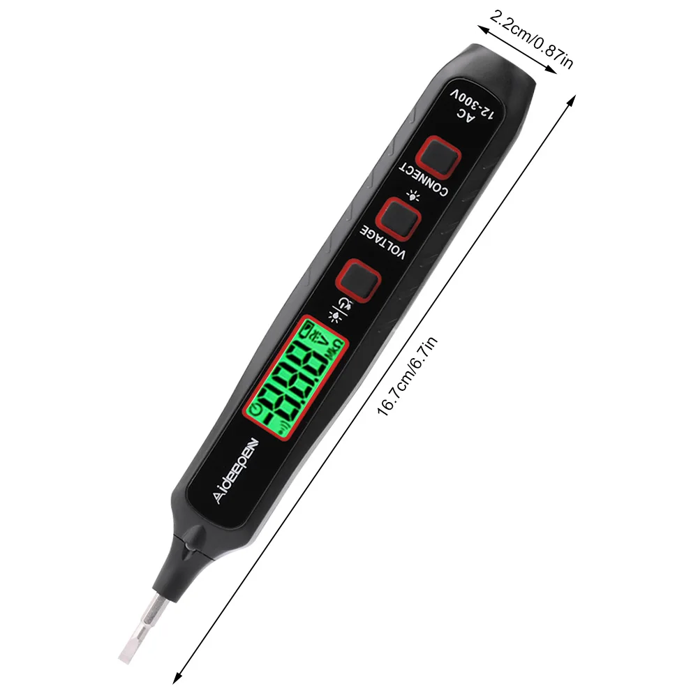 Stylo Type Multimètre Numérique AC12-300V Tension Testeur ntelligent Professionnel Courant Mètre Sans Contact Voltmètre Capteur