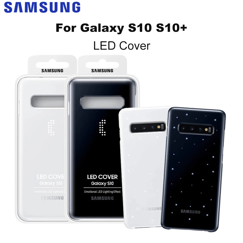 

Original For Samsung LED Cover For Galaxy S10Plus S10 S10+ Protective Clear View Cover Case SM-G9730 SM-G9750