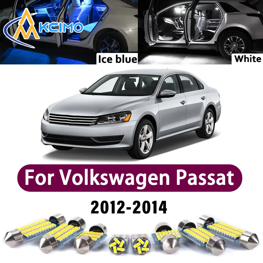 

Super Bright LED Interior Lamp Kit For Volkswagen Passat B7 2012-2014 Error Free Canbus Dome Trunk Reading Mirror Light Bulbs