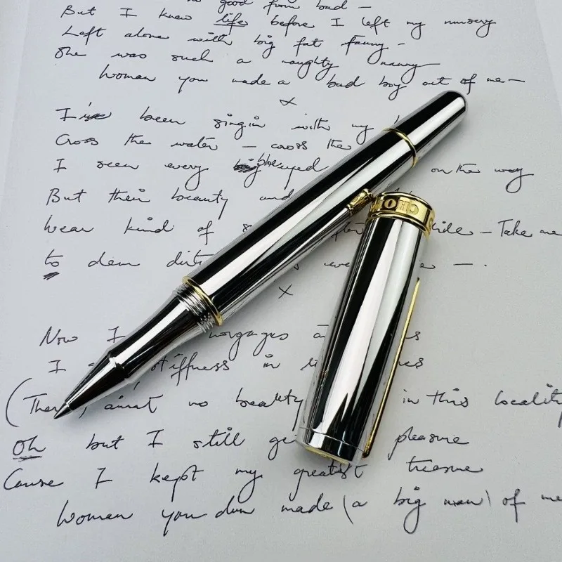 Swiss Stationery Montefiore Brass+stainless Steel Gel Pen Signature Schmidt Black Refill Back To School Cute Rollerball Pens