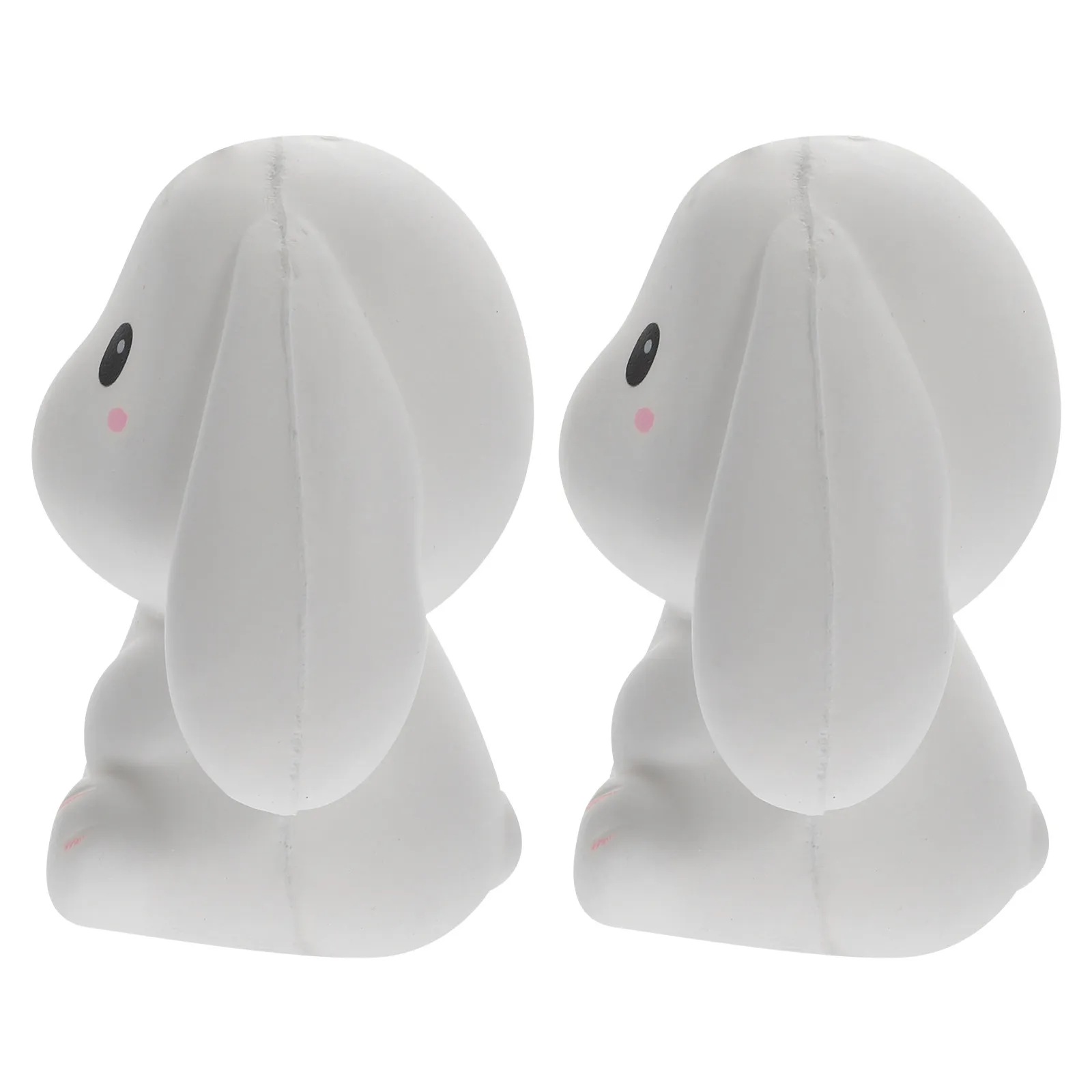 

2 Pcs Cartoon Rabbit Toys Decompressed Funny Stress Animal Squeezing Kids