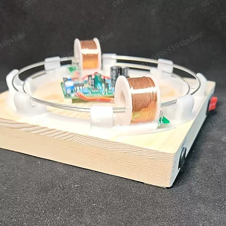 diy-dual-quadruple-coil-electromagnetic-accelerator-particle-circular-motionelectromagnetic-induction-physics-experimental-model