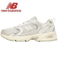 Original NewBalance NB 530 Classic White Casual Men's and Women's Running Shoes Breathable Sport Walk