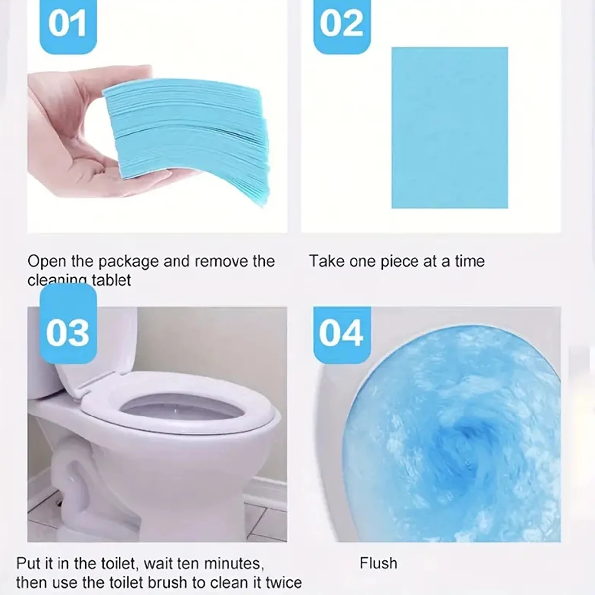 30Pcs/60pcs bag Floor Cleaner Tablets Water-Soluble Sterilizing Fragrant Bathroom Kitchen Deodorant Dirt Toilet Cleaning Sheet