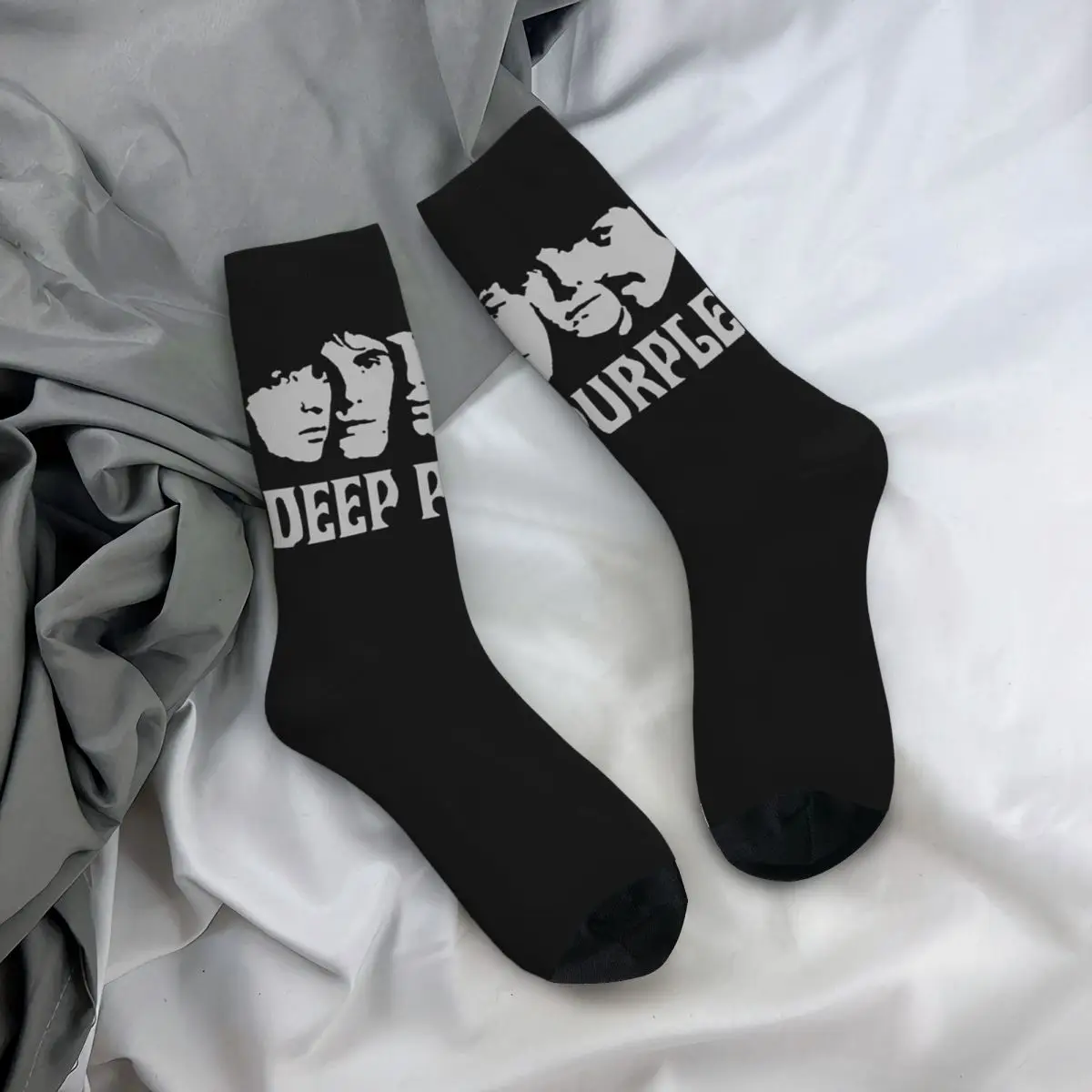 Couple Socks Deep Purple Album Machine Head Smoke Song on The Water Stockings Autumn Funny Soft Socks Cycling Non-Slip Socks