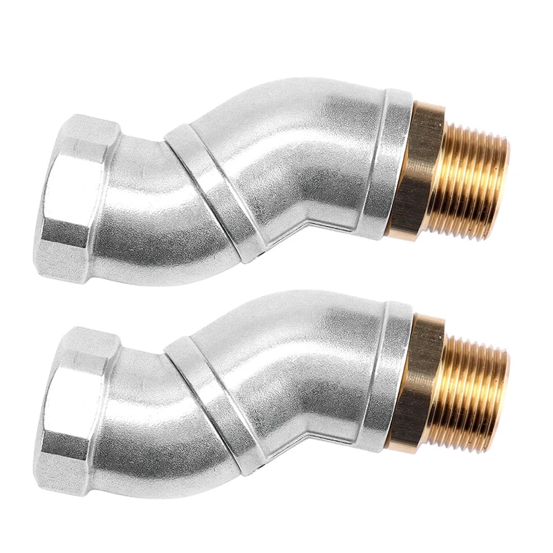 2Pcs 1 Inch Fuel Hose Swivel 360 Rotating Connector For Fuel Nozzle Multi Plane Fuel Plane Swivel