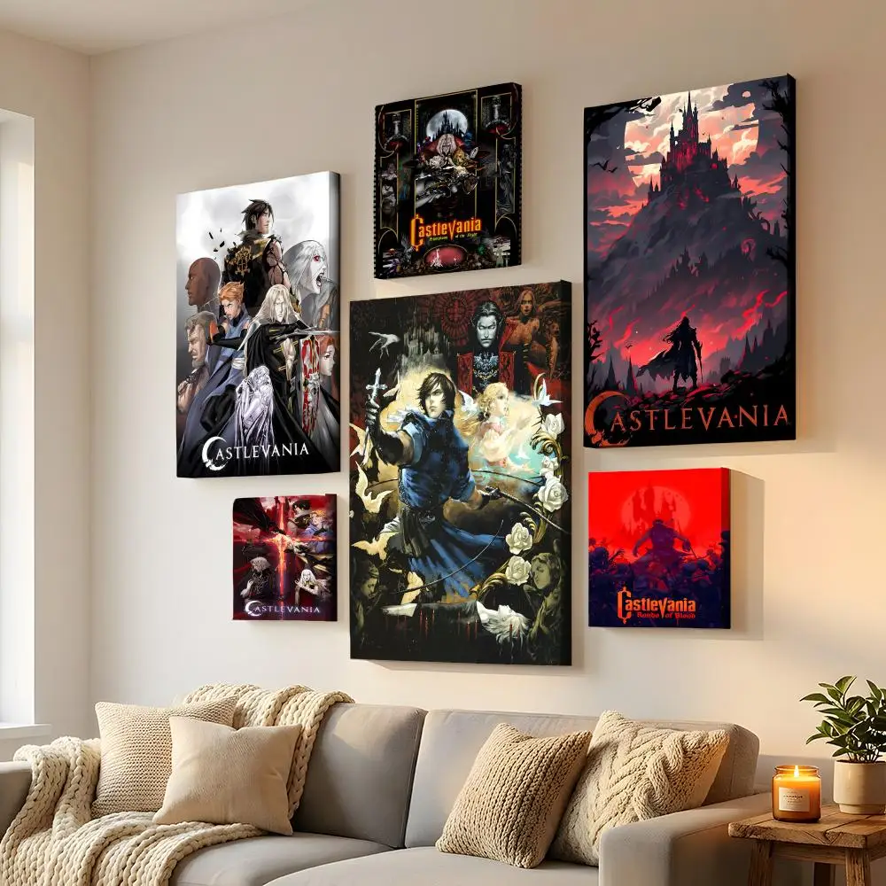 Pintura de caligrafía HD de C-Castlevania, juego clásico de Legend, impresión moderna en lienzo, decoración ecológica para pared del hogar
