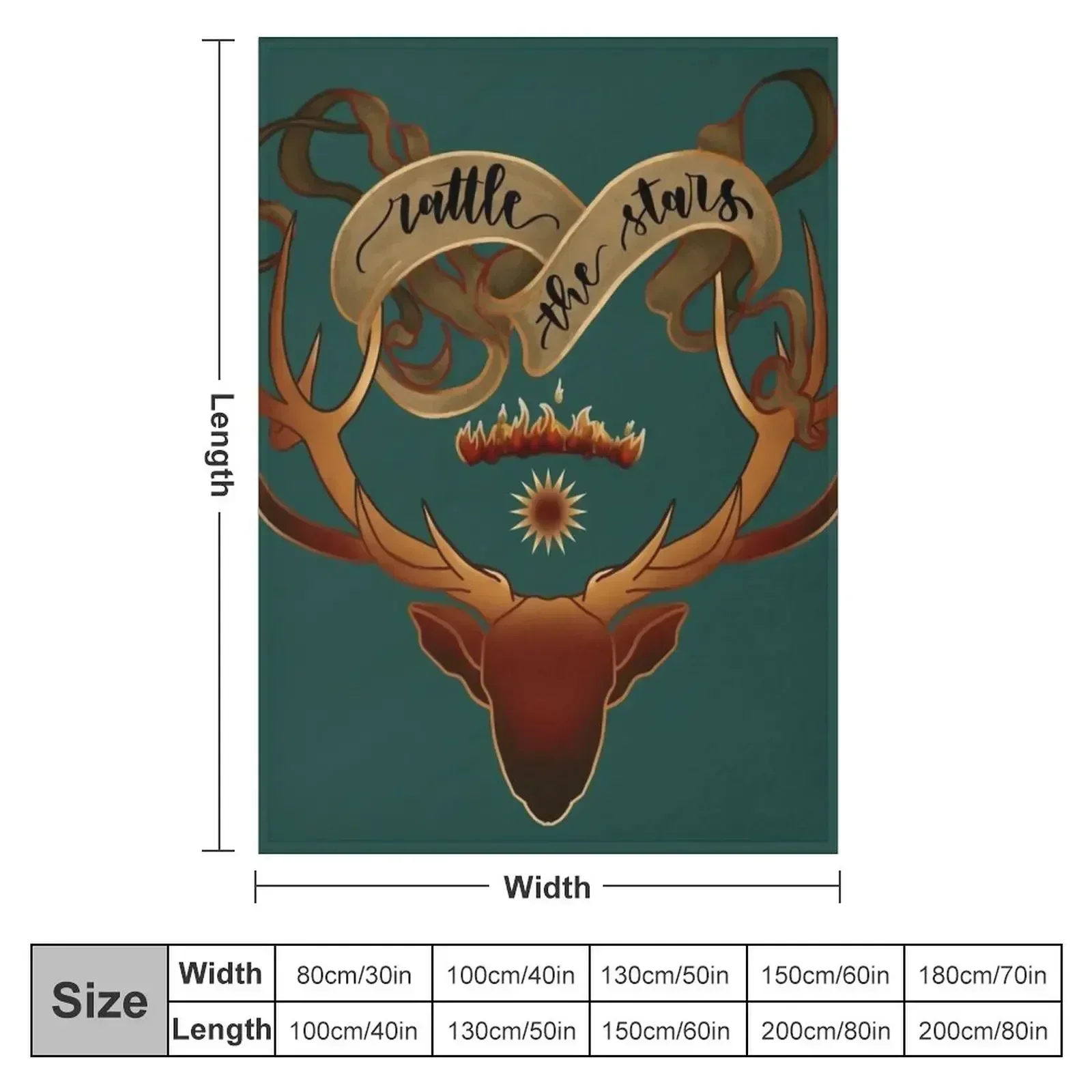 Rattle the stars - Throne of Glass Throw Blanket Sofas christmas decoration Beautifuls for sofa Personalized Gift Quilt Blankets