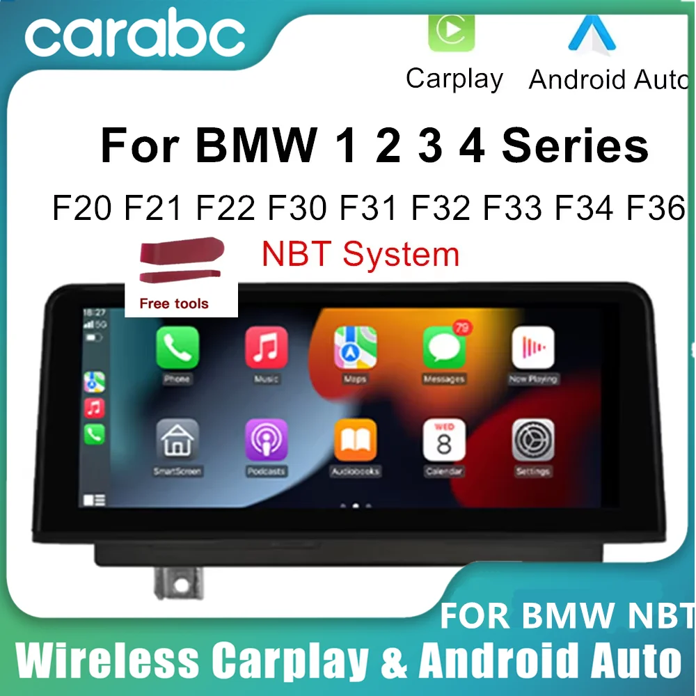 CARABC Wireless Carplay Android Auto  For BMW NBT System 10.25