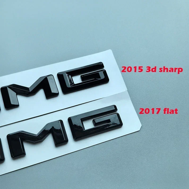 2026 حار 18.8 سنتيمتر AMG لمرسيدس بنز C63 E63 A45 CLA45 GLC63 GLE63 CLS63 غطاء صندوق السيارة اسم لاصق الشعار خطوط مسطحة حادة Chro