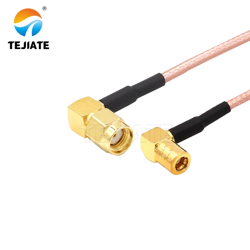 1PCS TEJIATE Adapter Cable SMB To RPSMA Type SMB-KW Convert RPSMA-JW 8-90CM 1M 1.5M 2M Length Connector RG316 Wire
