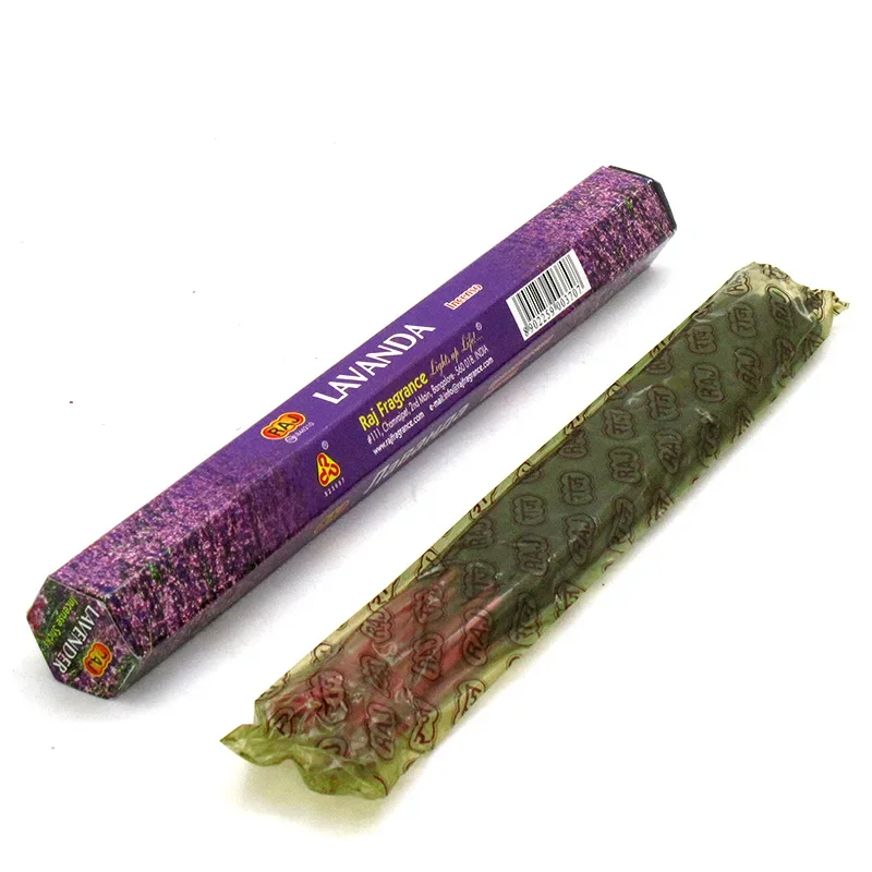 Y 20 Sticks India Lavender Incense Sandal Meditation Jasmine Home Fragrance Bedroom Toilet Agarwood Tibetan Line Aromatherapy