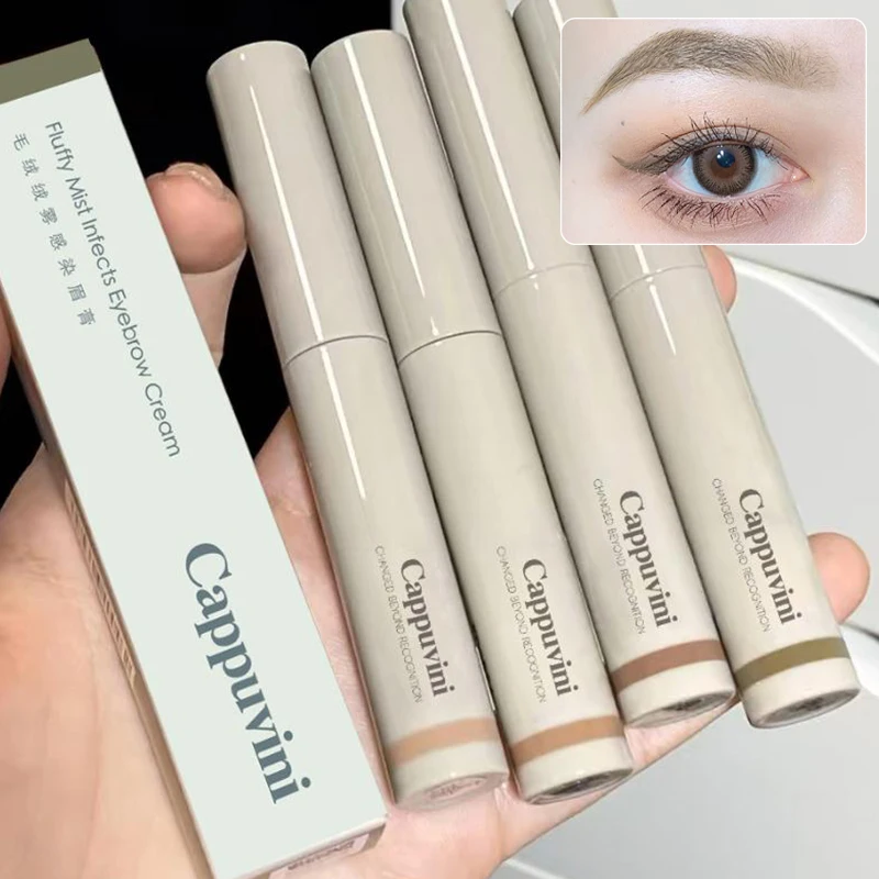 Cappuvini à prova dwaterproof água natural líquido tingimento sobrancelha creme duradouro sobrancelhas melhorar matiz marrom rímel olho sobrancelha maquiagem cosméticos