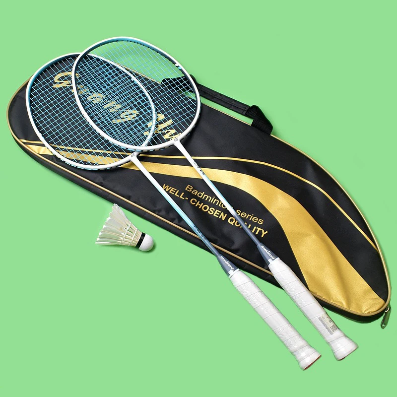 

GuanYu-TUPO Badminton Racket, Carbon 4U, Ultra Light Training, Durable Bat, Attacking Style, 1 Pair, 2Pcs