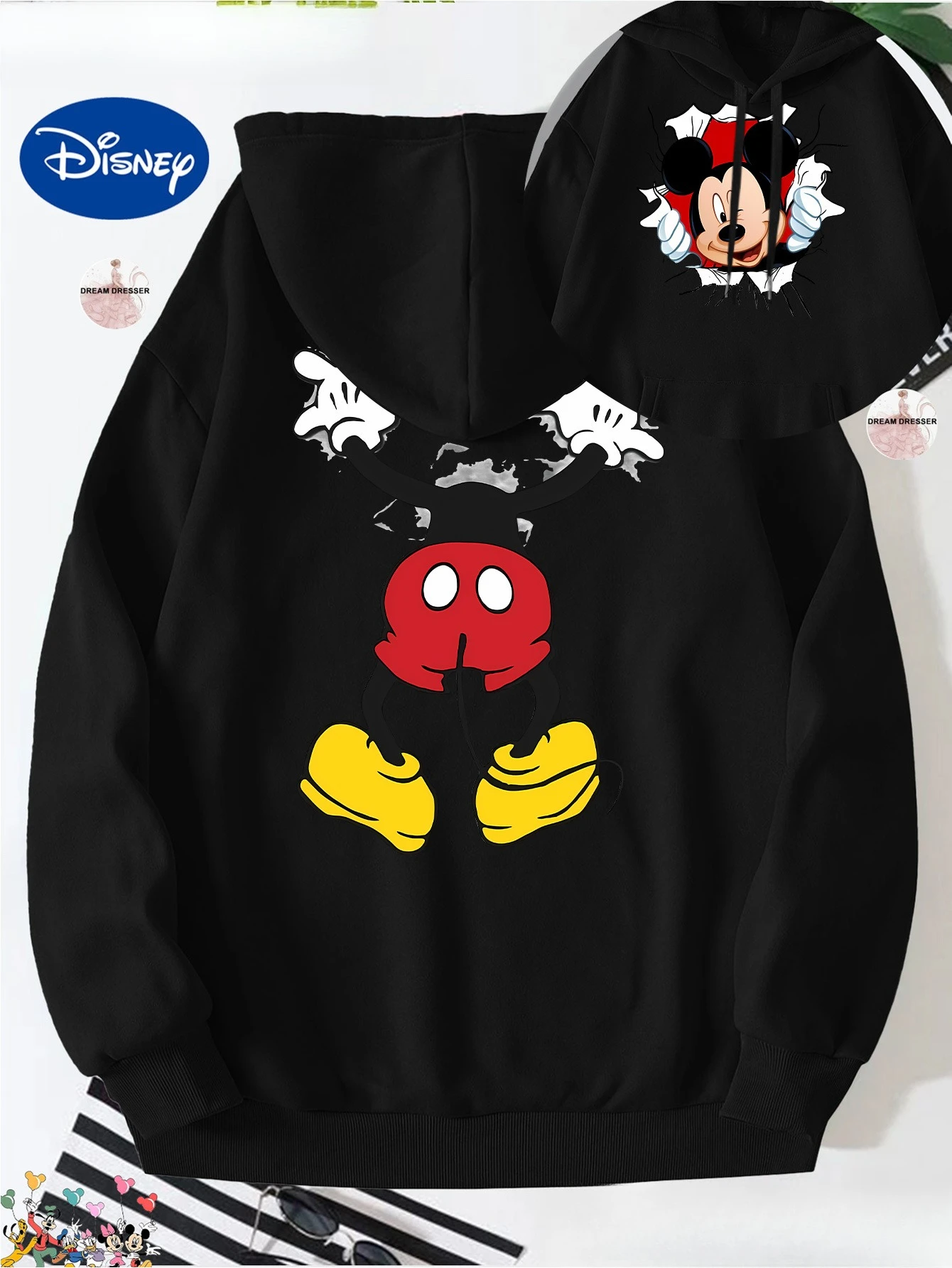 الرجال الأمريكي ميكي متعة لحظة تفاعلية مطبوعة سترة الخريف والشتاء جديد الرجال والنساء ملابس الشارع غير رسمية #3