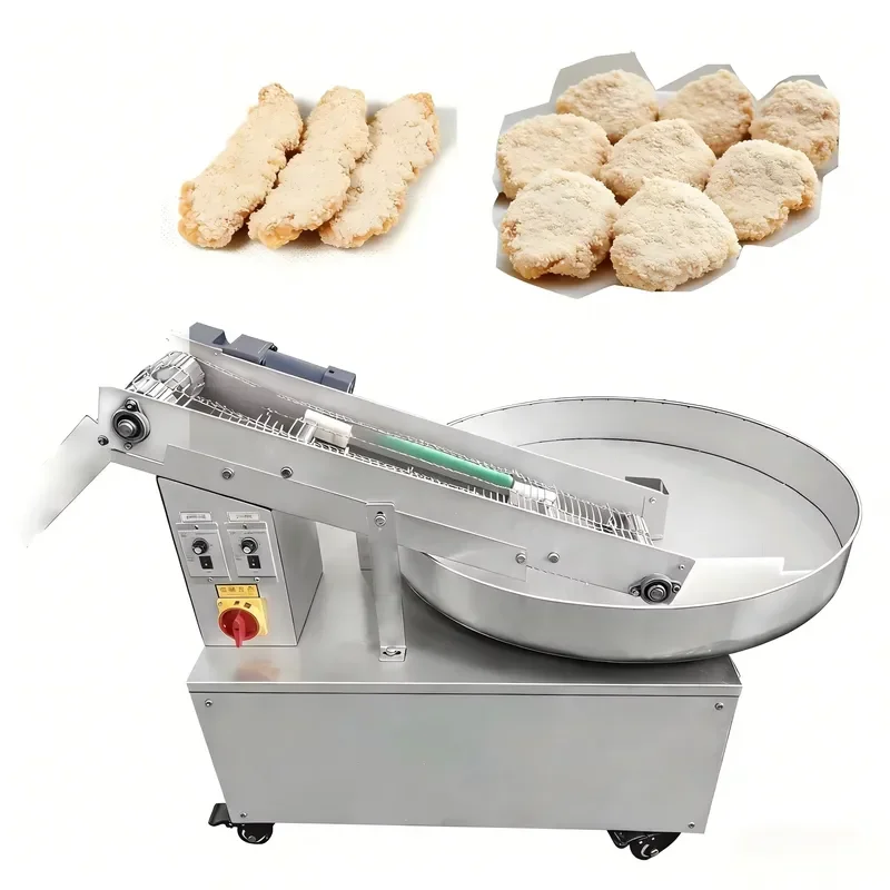 Factory Price Automatic Coating Machine Ensures Uniform Coating and Can Apply Sesame Seeds Shredded Coconut Breadcrumbs and