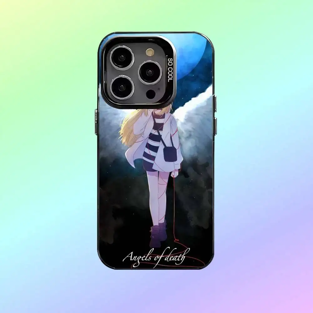 Etui na telefon A-Angels of Anime Death do iPhone'a 17, 16, 15, 14, 13, 12, 11 Plus, Pro Max, kolorowe, srebrne etui na tył telefonu