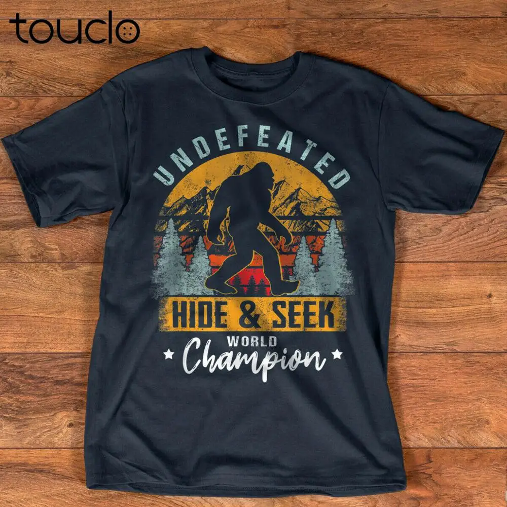 Vintage Undefeated Bigfoot Shirt Hide And Seek World Champ T-Shirt unisex