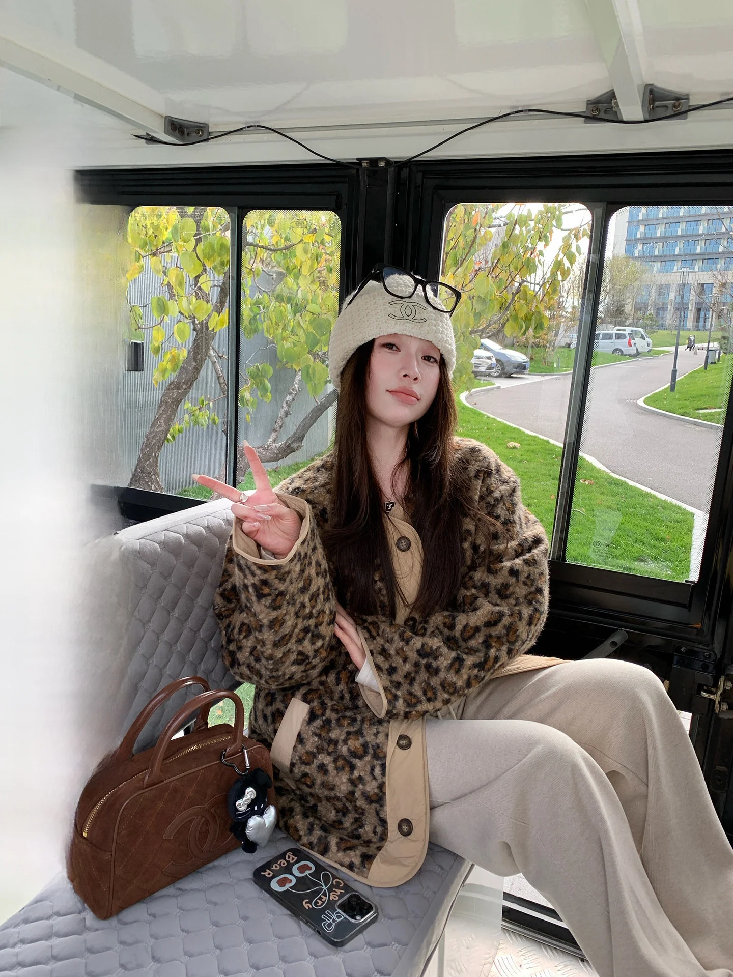 

Двусторонняя экологичная куртка Evnsle из искусственного меха и хлопка с круглым вырезом и длинными рукавами для женщин, модная и теплая