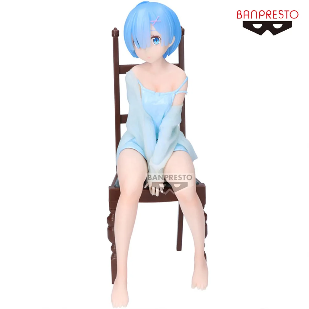 Banpresto Relax Time Re: Zero Starting Life In Another World Rem Another Color Ver. Model Toys Collectible Anime Figure Gift