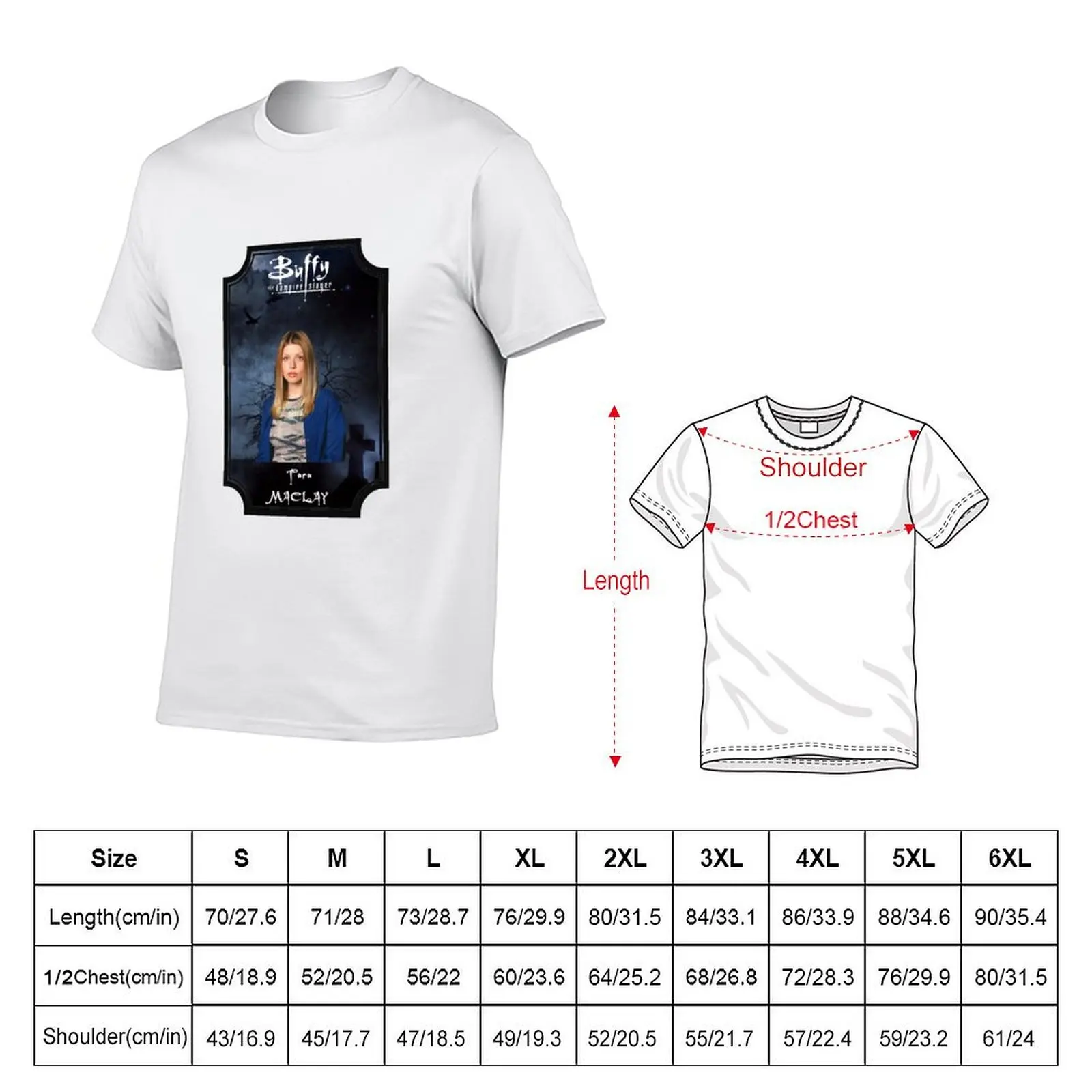 BUFFY - TARA MACLAY T-Shirt Classic Graphic Short Sleeve Top