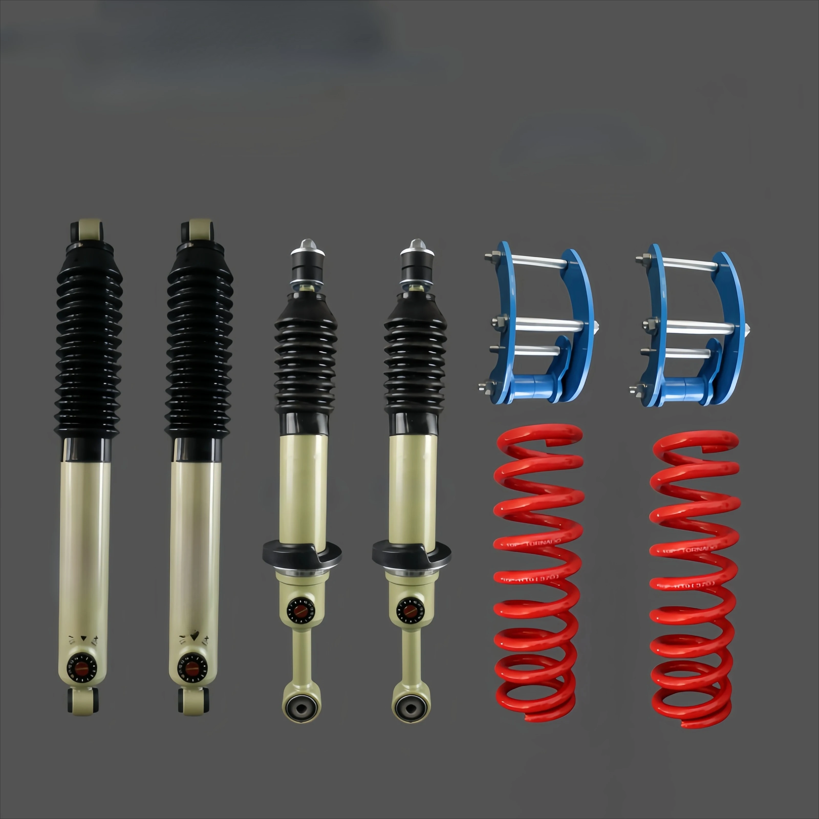 

Soft And Hard Adjustable 2-inch Raised 4X4 Suspension Kit Combination For Toyota Hilux Vigo Revo Pickup Truck