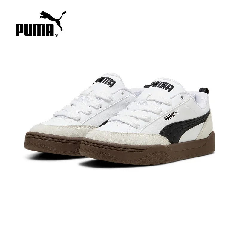 PUMA 397262-01 Men Low Top Sneakers White Black Grey Spliced Upper Casual Skate Shoes