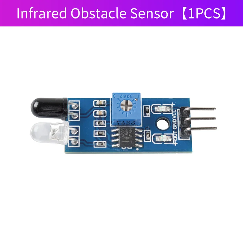 1/5/10PCS IR Obstacle Avoidance Sensor for Arduino Robot Car, Adjustable 2-30cm, 3-Wire Photoelectric, 3.3V-5V, MH-B