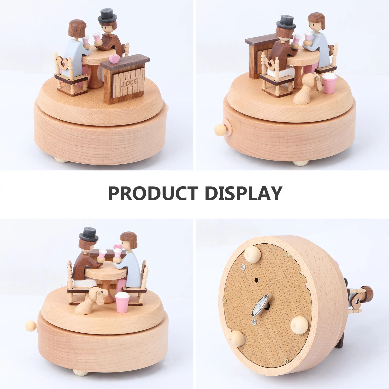 

Wooden Music Box Retro Classic Melody Decorative Mechanical Gift Birthday Valentine Wedding Anniversary Present