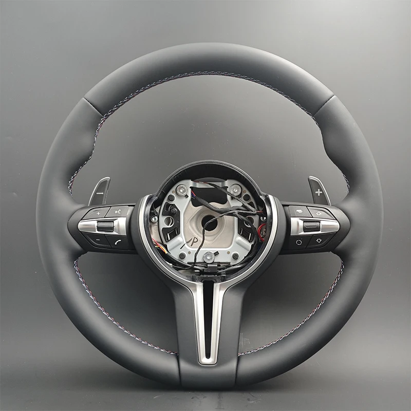 Flat Bottom Steering Wheel Fit E60 E65 E66 E70 E71 E81 E82 E83 E84 E85 E87 E88 E89 E90 E91 E92 E93 M3 M5 X5 X6 3 Series E Series