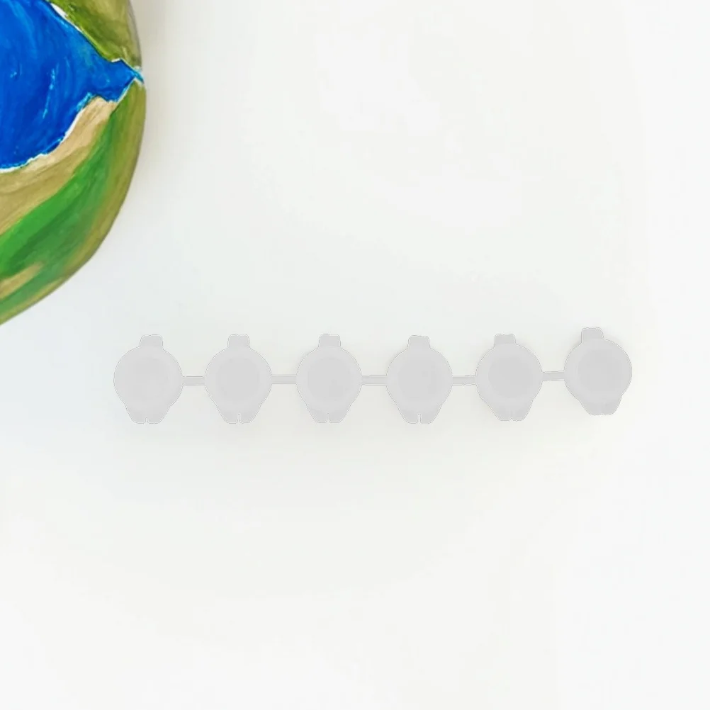 20Pcs Six-Color Containers Compact Portable Mini Pigment Pots Leakproof Small Paint Storage for Arts Crafts