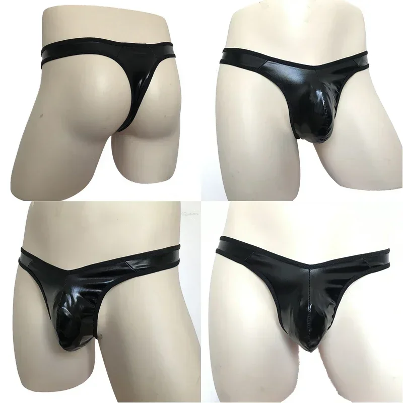 Men - Sexy Briefs Thongs T-Back G-String Clubwear Stage Performance Breathable Thongs BriefsThong Pouch Enhancing Bikini Lingeri