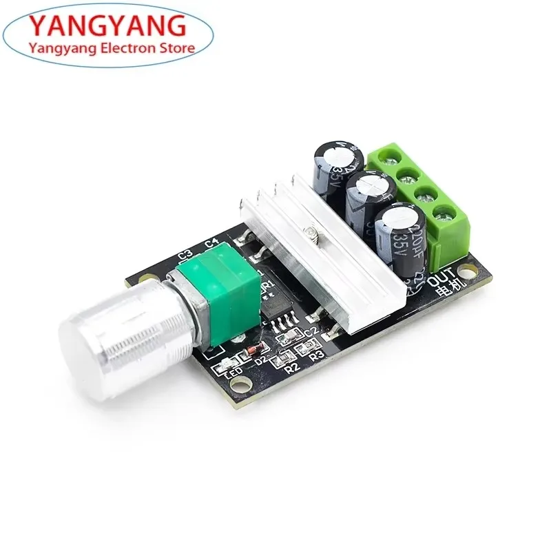 New 3A PWM DC Motor Speed Controller Dimmer Module Stepless Voltage Regulator Governor Adjustable 2A 5A 10A Power Control Switch