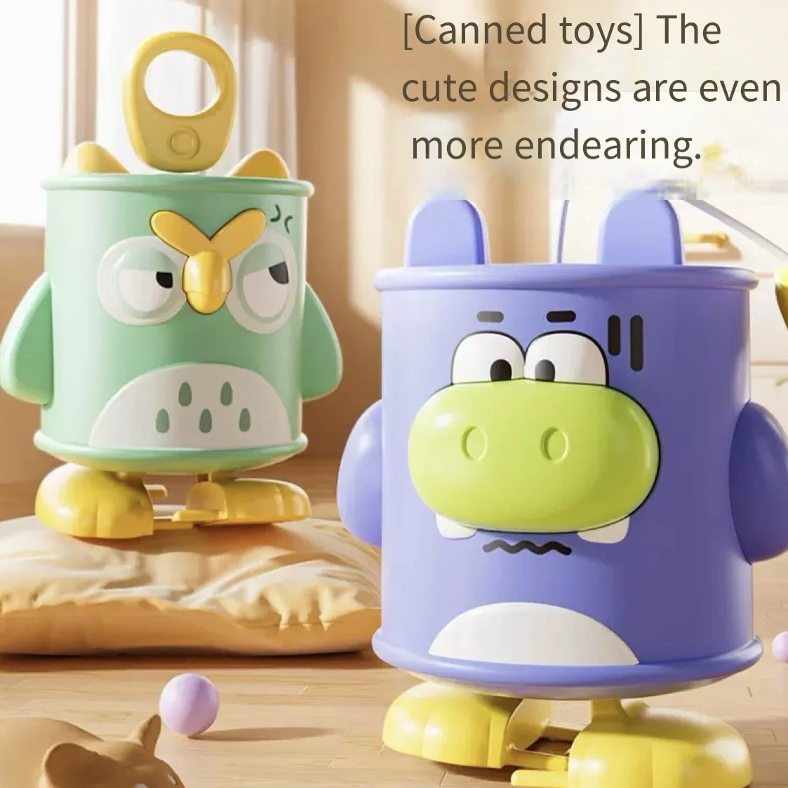 New educational modeling cartoon hand-pulled canned small animal walking interesting gift baby learning crawling interactive toy