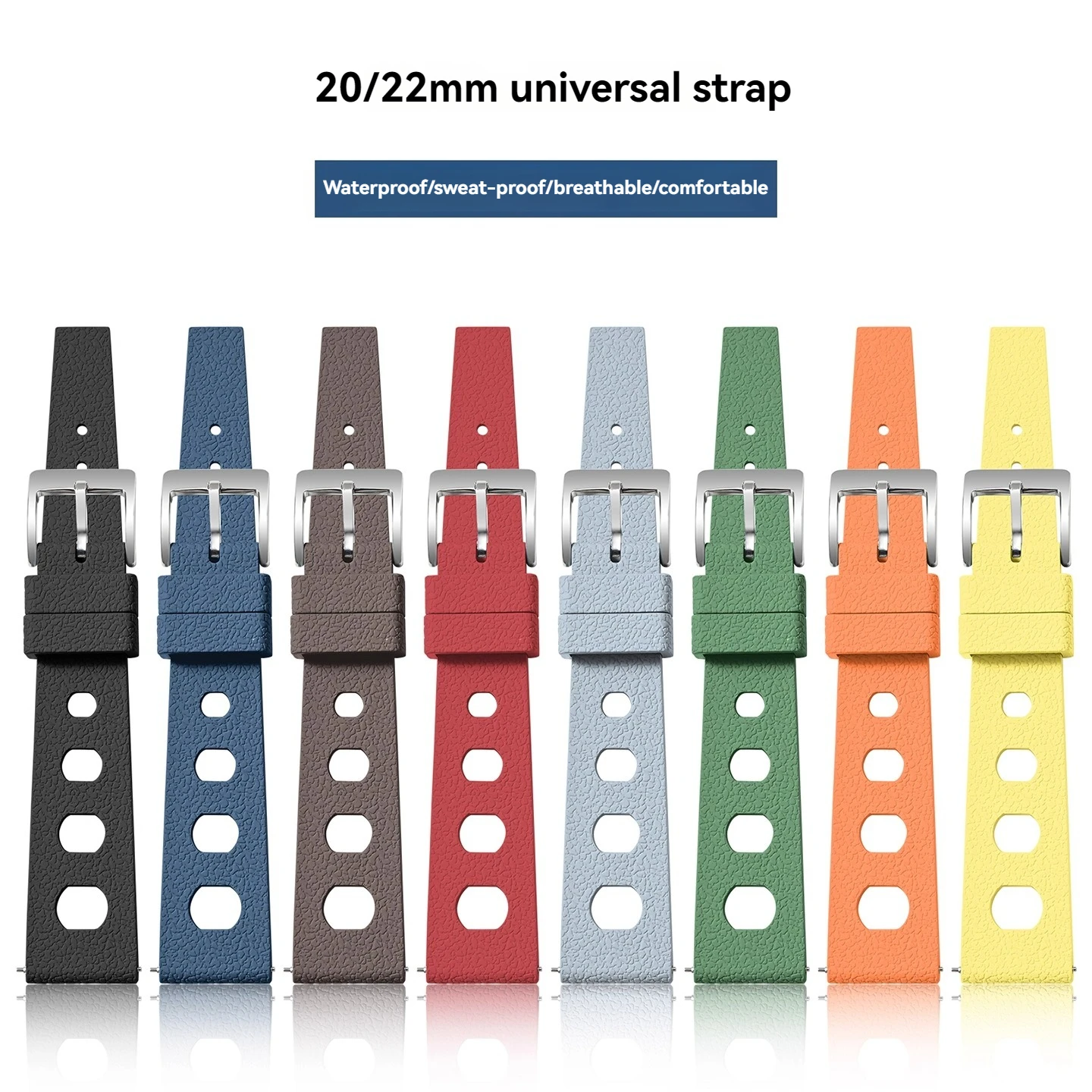 لأوميغا سواتش التعاون فلوروروبر حزام ساعة اليد ل IWC تيسو سايكو مقاوم للماء سلسلة ساعات 20 مللي متر 22 مللي متر ساعة اكسسوارات