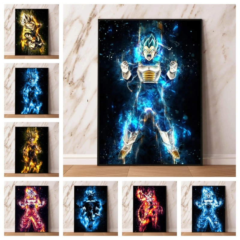 

Anime Character Pictures Dragon Ball Gotenks Wall Stickers Modular Prints Cuadros Best Gift Home Room Painting High Quality Art